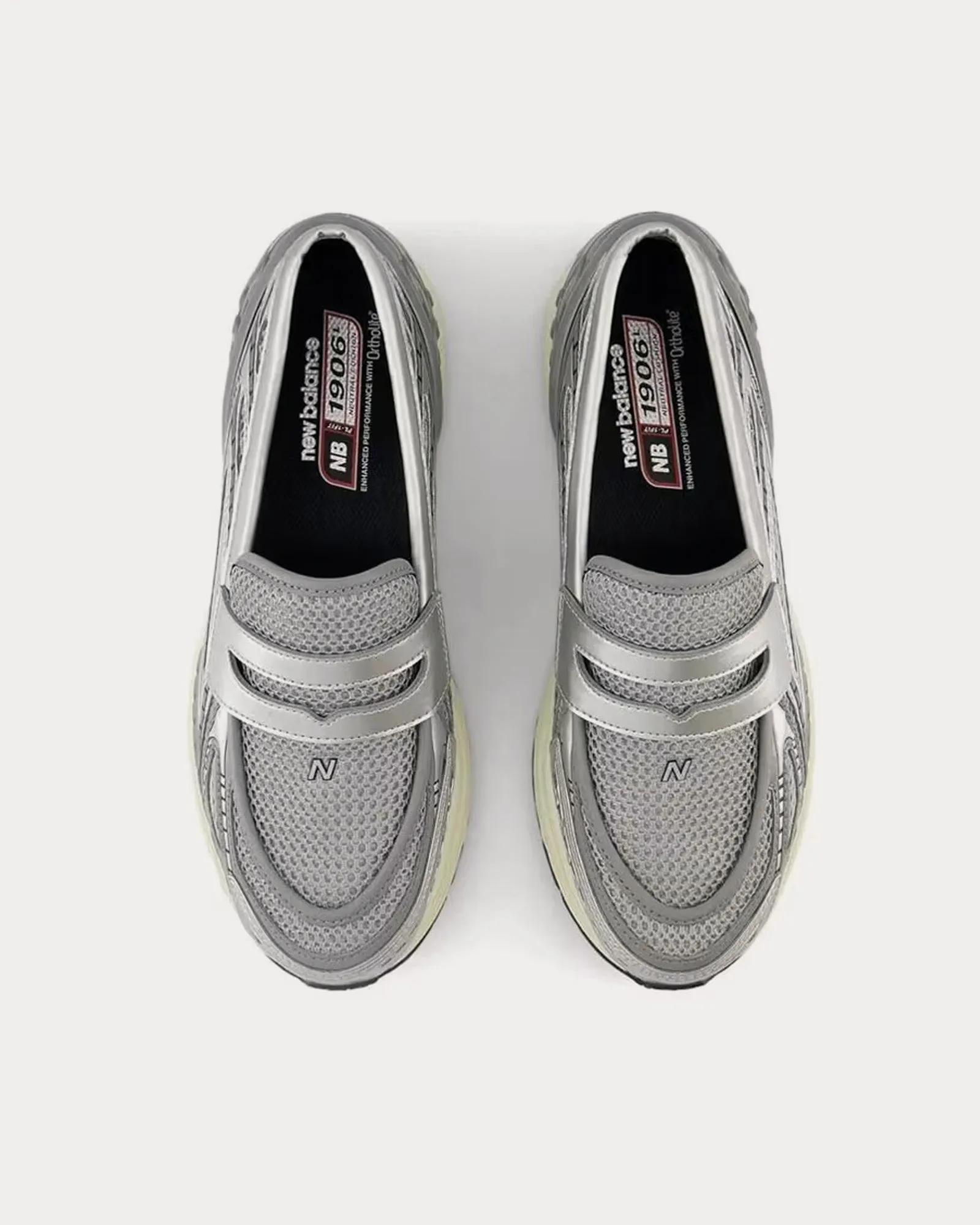 1906L Silver Metallic / Grey Loafers