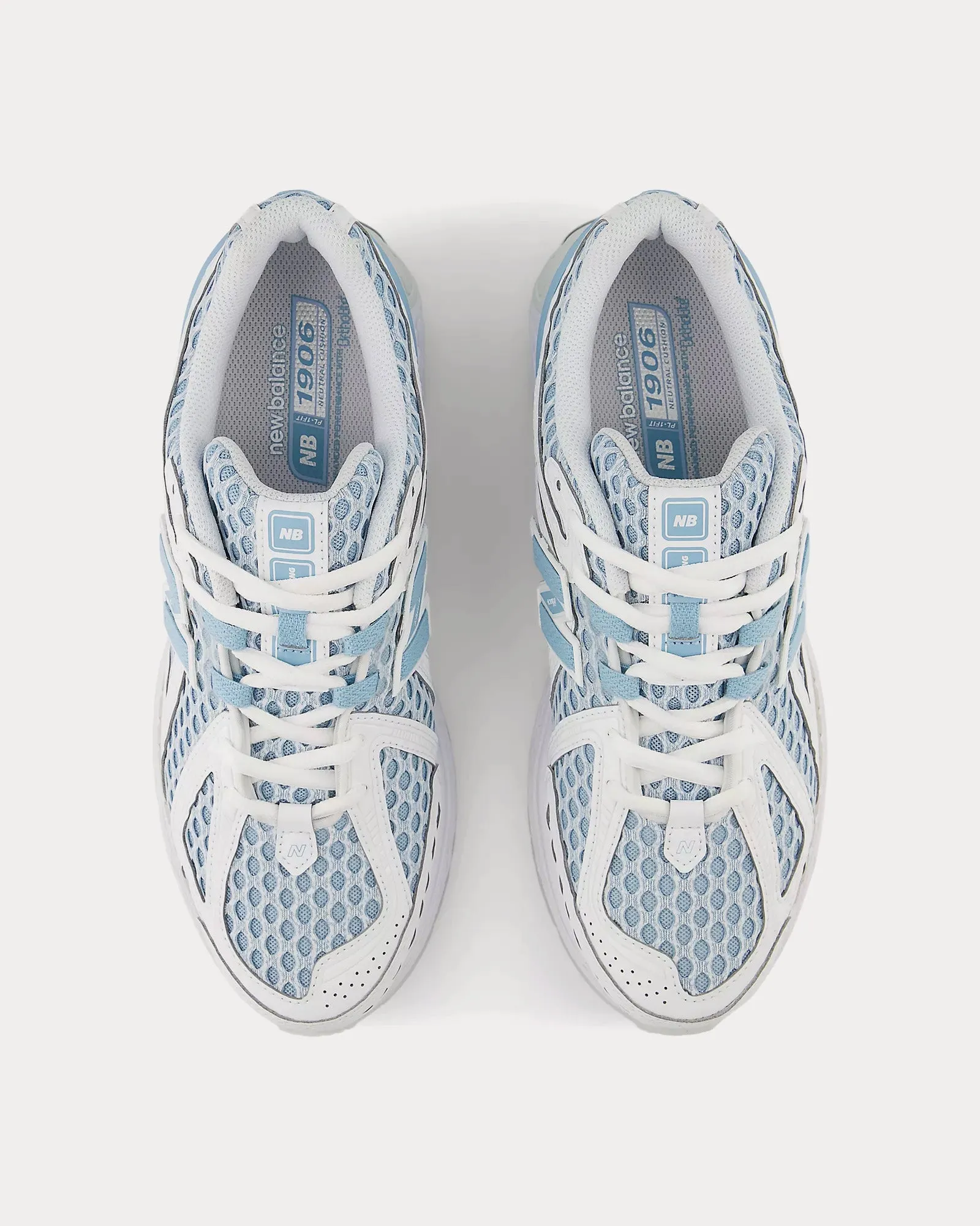 1906r White / Chrome Blue / Grey Matter Low Top Sneakers