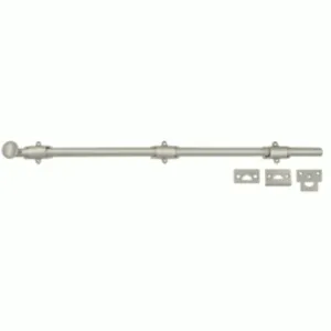 24 Inch Deltana Heavy Duty Surface Bolt (Brushed Nickel Finish)
