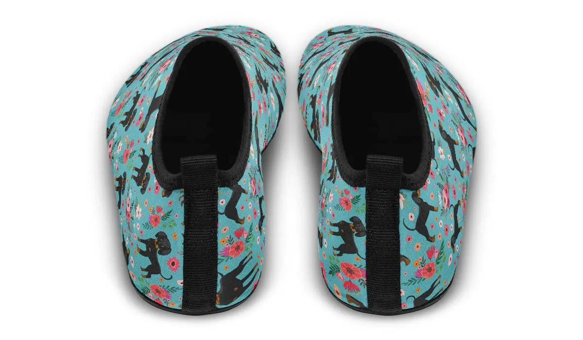 Coon Hound Flower Aqua Barefoot Shoes