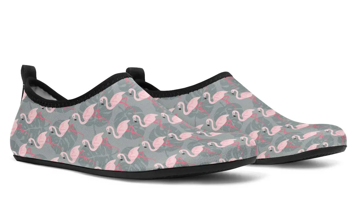 Fancy Flamingos Aqua Barefoot Shoes
