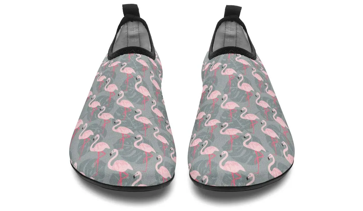 Fancy Flamingos Aqua Barefoot Shoes