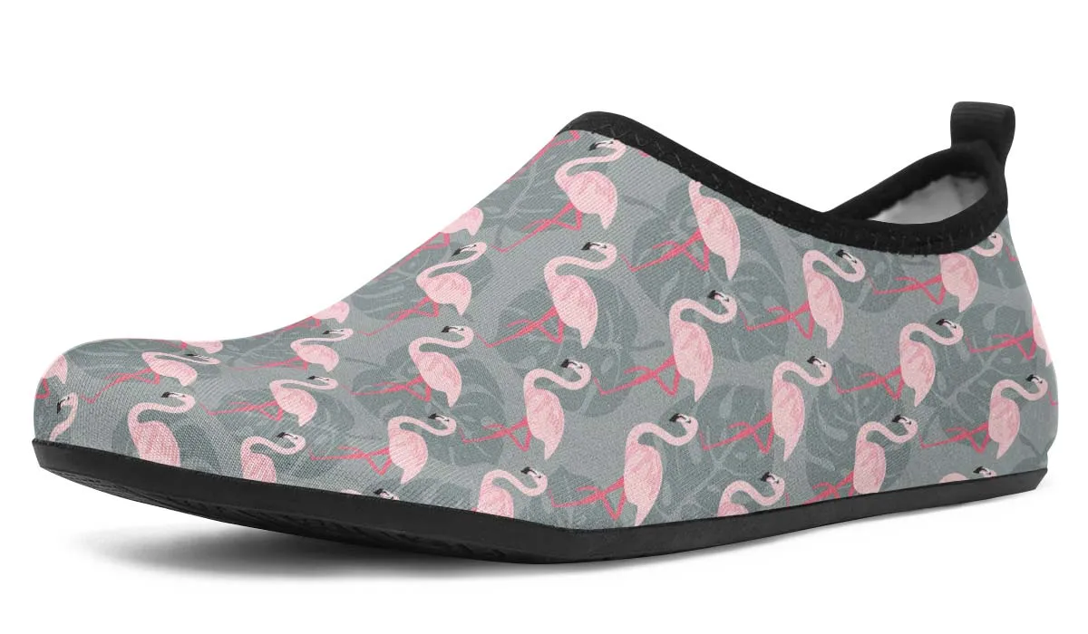 Fancy Flamingos Aqua Barefoot Shoes