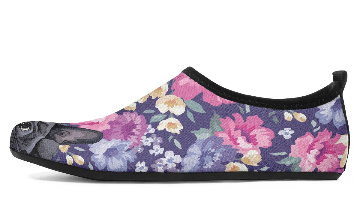 French Bulldog Cutie Aqua Barefoot Shoes