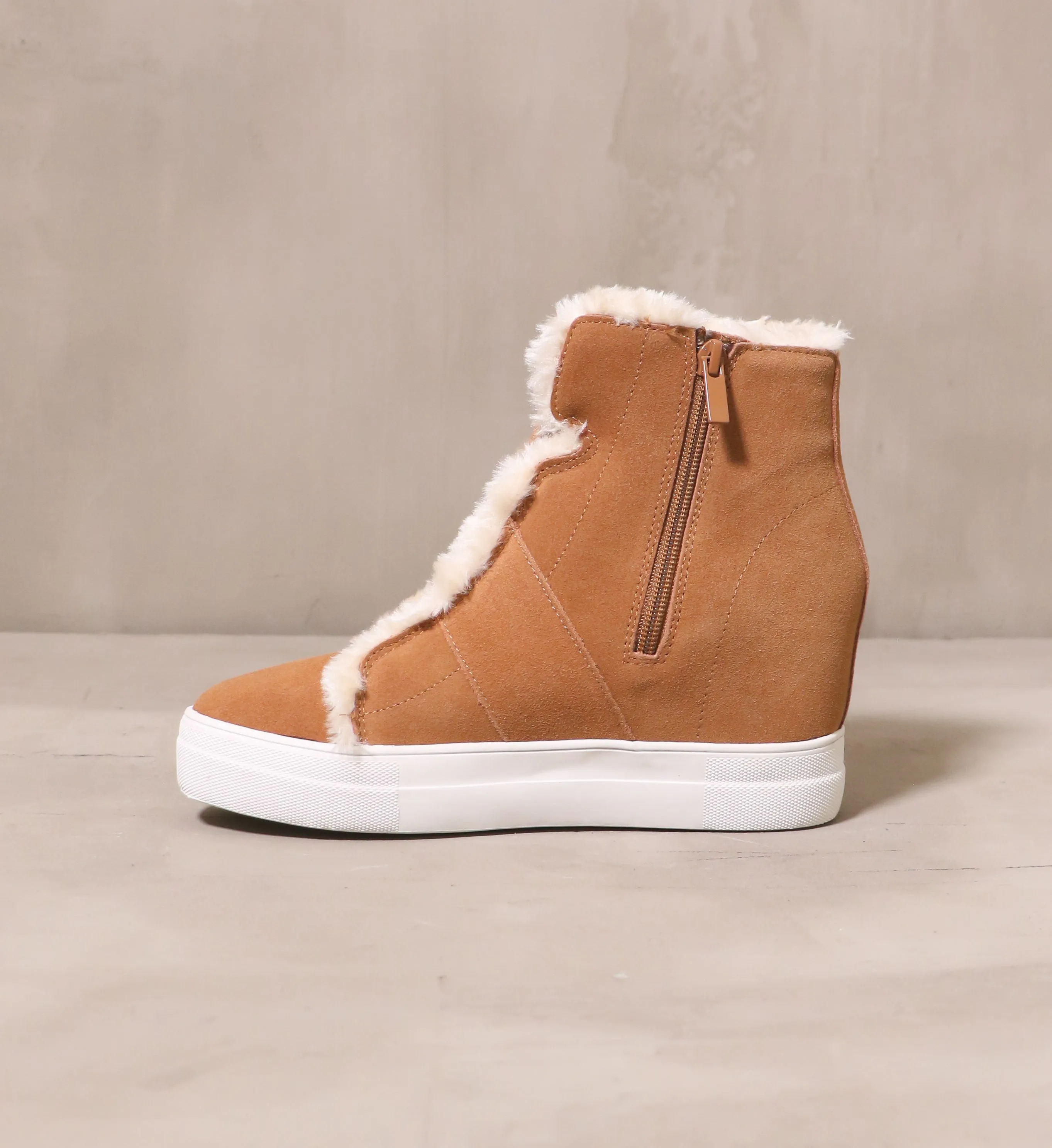 FUR WEDGE AND FUR ALL BOOT