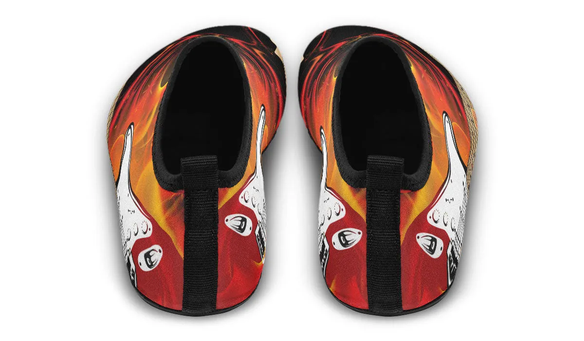 Guitar Fire Aqua Barefoot Shoes