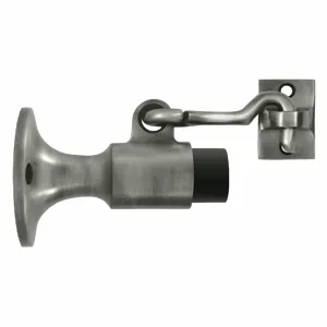 Heavy Duty Wall Mounted Bumper Door Stop (Antique Nickel Finish)