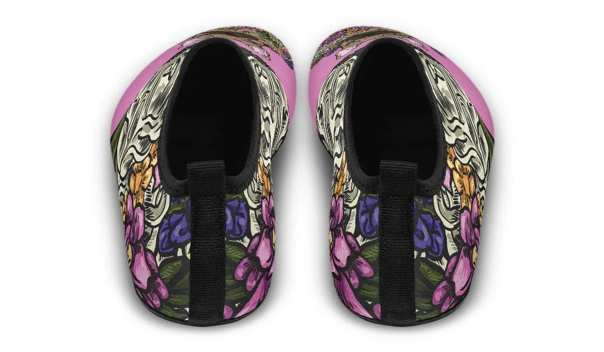 Illustrated French Bulldog Aqua Barefoot Shoes