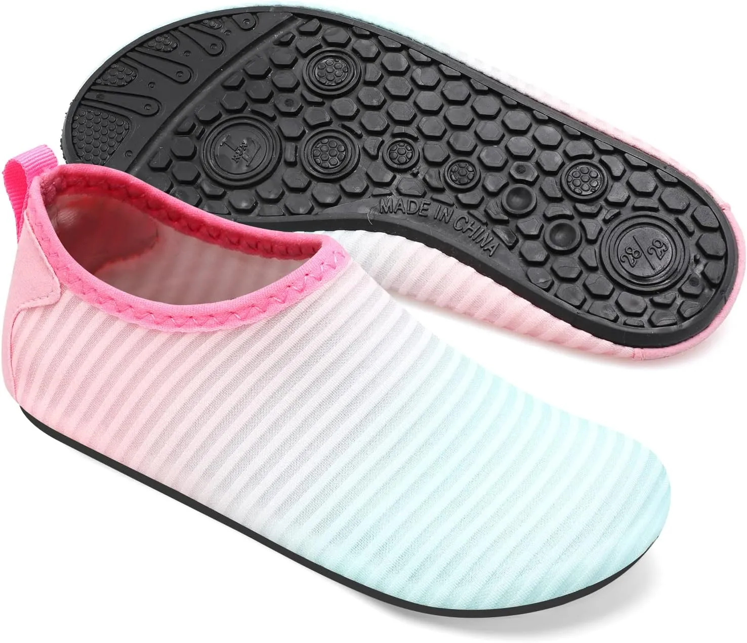 JOINFREE Kids Boys and Girls Swim Water Shoes Toddler Quick Dry Aqua Socks Barefoot Skin Shoes for Beach Sports
