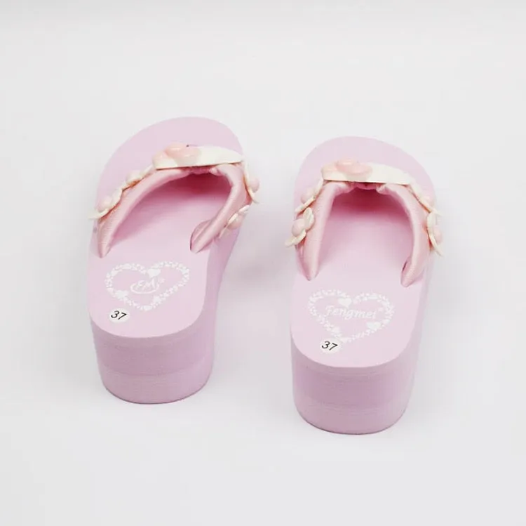 Kawaii Fashion Y2K Hello Kitty Platform Sandals Slides
