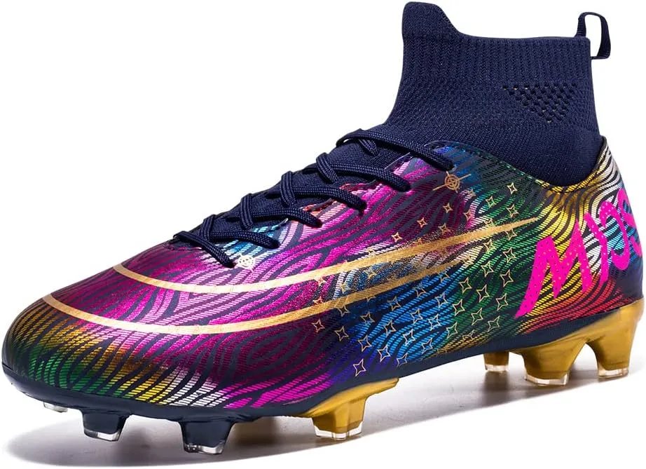 Men's Soccer Cleats Women Soccer Shoes Football Shoes Youth Athletic Training Sneakers for Kid Outdoor