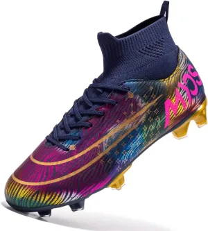 Men's Soccer Cleats Women Soccer Shoes Football Shoes Youth Athletic Training Sneakers for Kid Outdoor