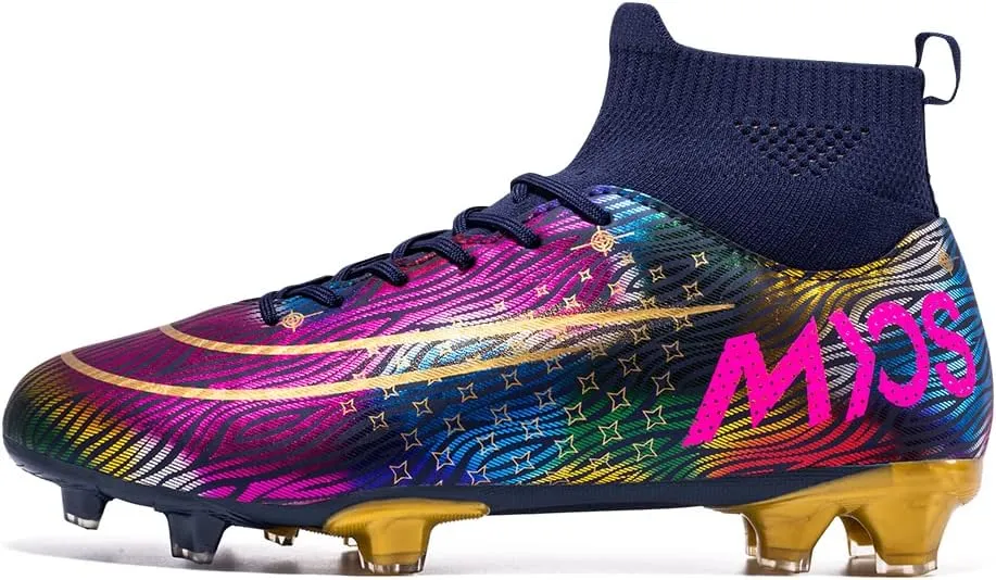 Men's Soccer Cleats Women Soccer Shoes Football Shoes Youth Athletic Training Sneakers for Kid Outdoor