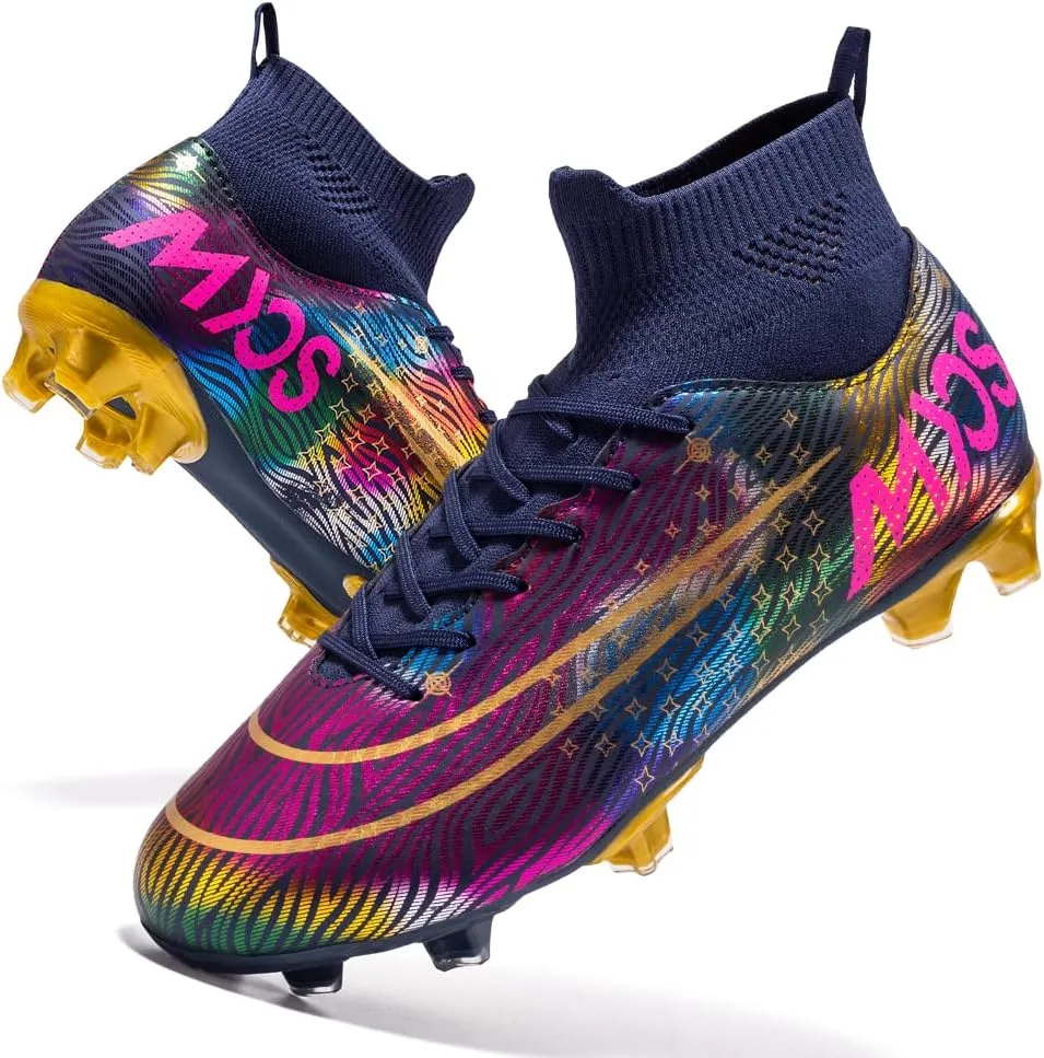 Men's Soccer Cleats Women Soccer Shoes Football Shoes Youth Athletic Training Sneakers for Kid Outdoor