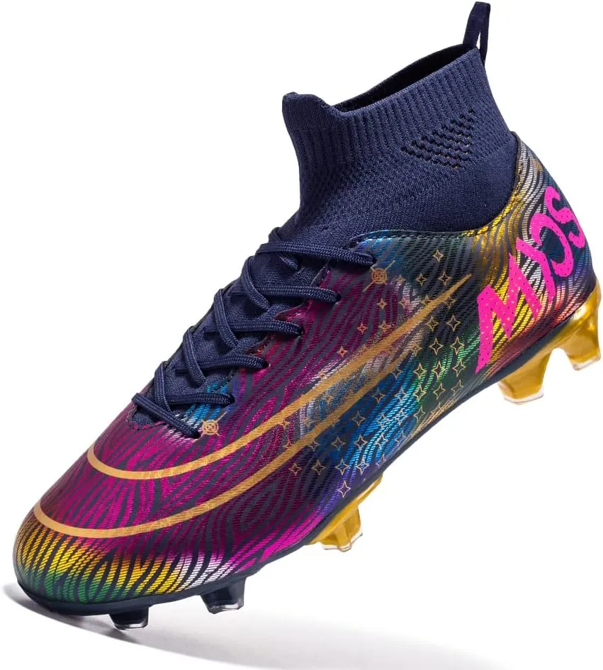 Men's Soccer Cleats Women Soccer Shoes Football Shoes Youth Athletic Training Sneakers for Kid Outdoor