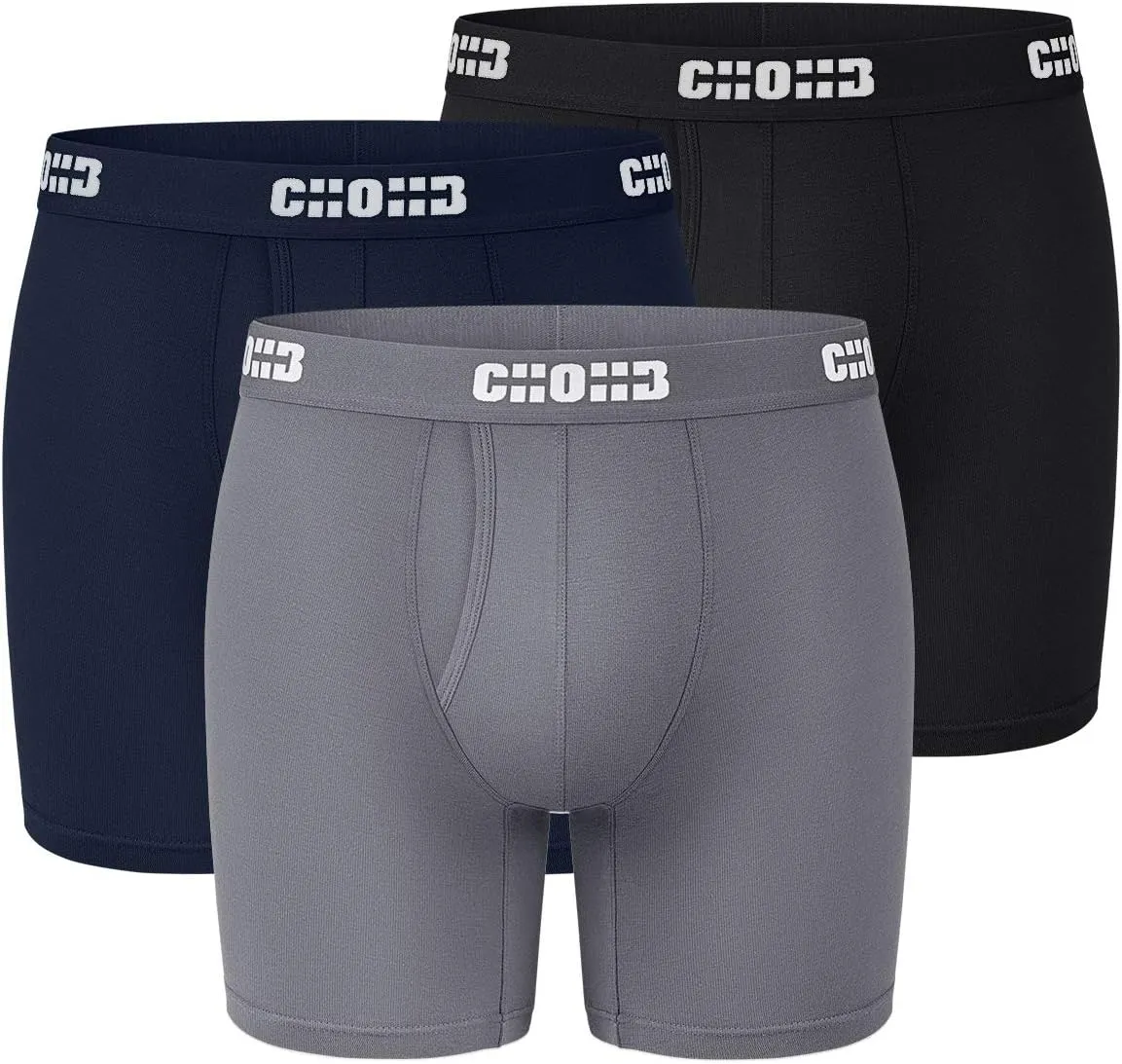 Men's Underwear Micro Modal 3 Pack Boxer Briefs Open Fly