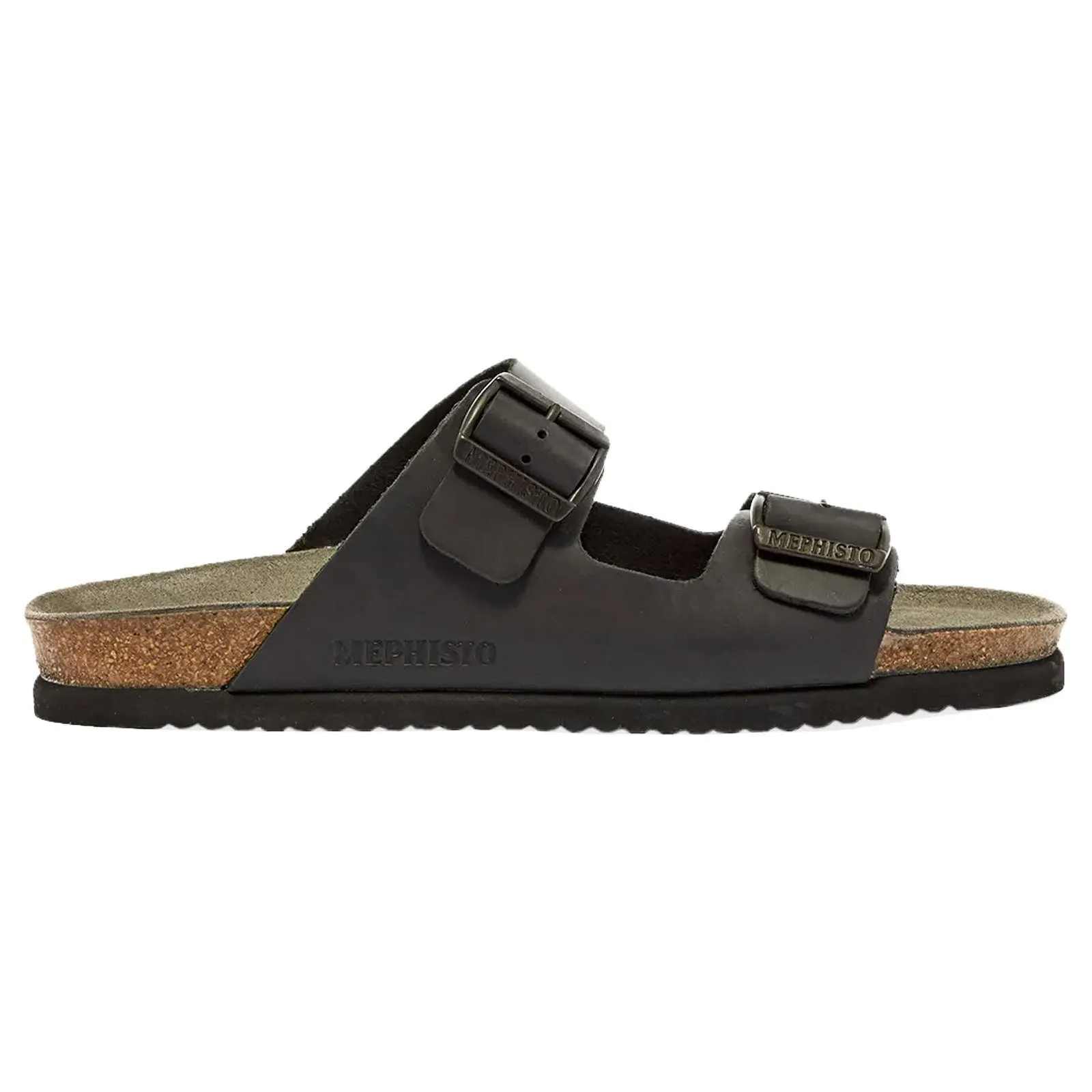 Mephisto Nerio Full Grain Leather Men's Slide Sandals
