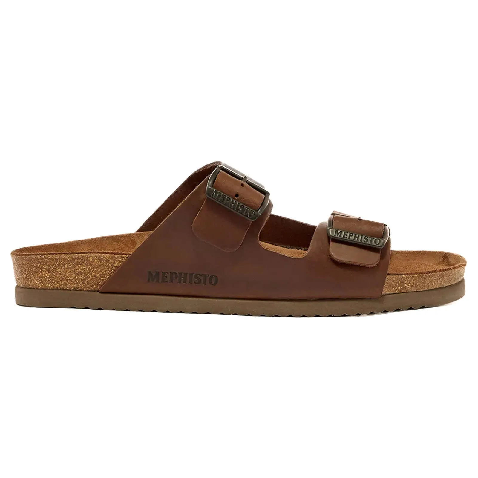Mephisto Nerio Full Grain Leather Men's Slide Sandals