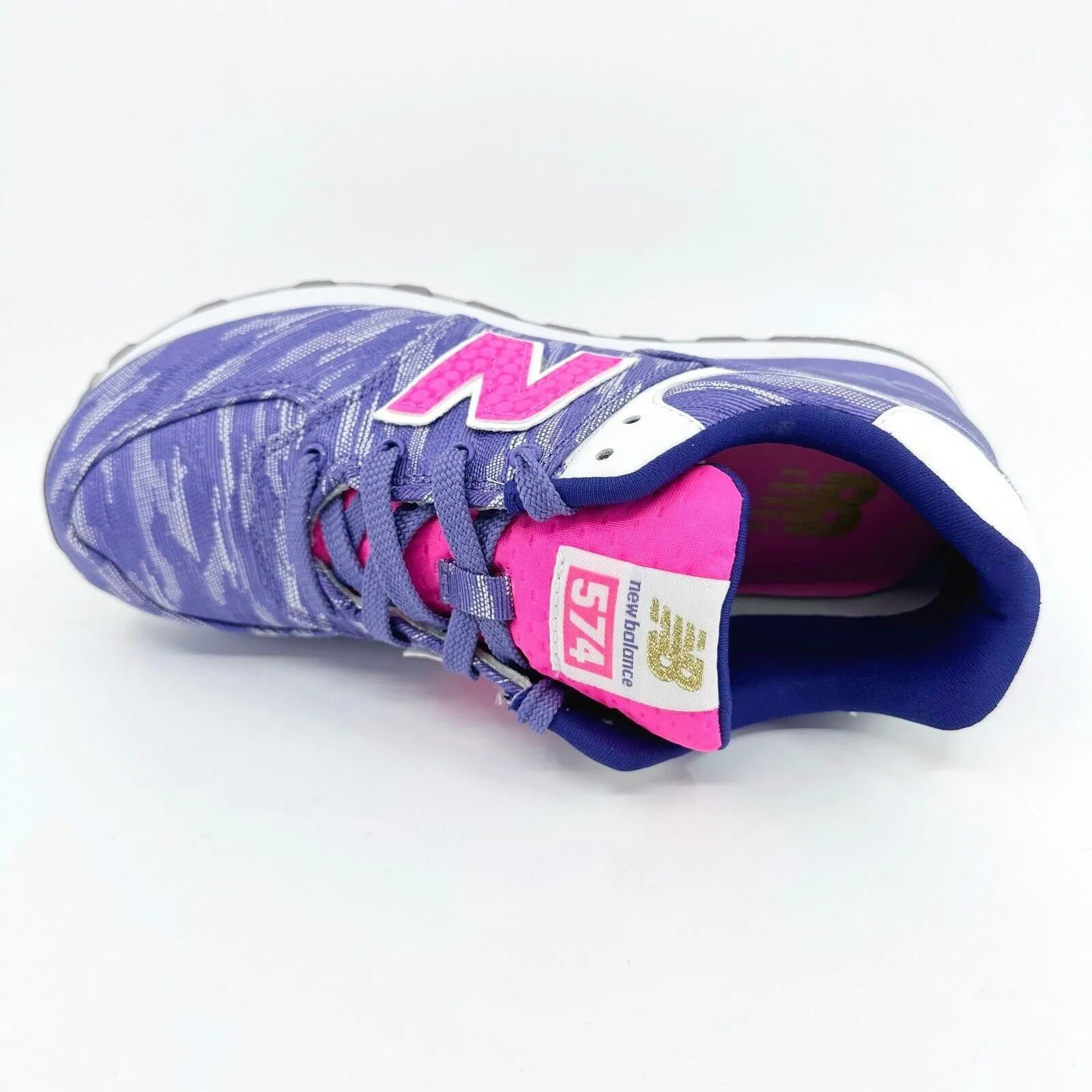 New Balance 574 Classics Purple White Casual Kids Running Sneakers KL574SQP