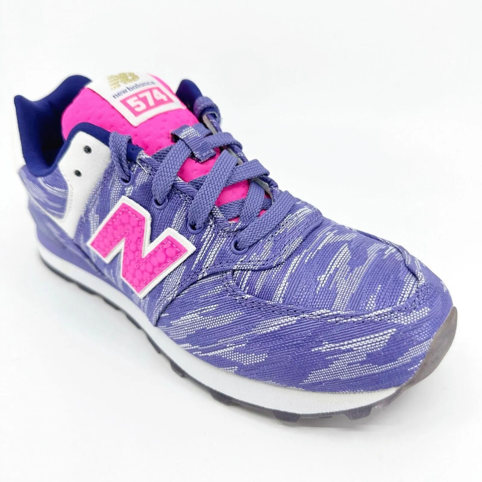 New Balance 574 Classics Purple White Casual Kids Running Sneakers KL574SQP