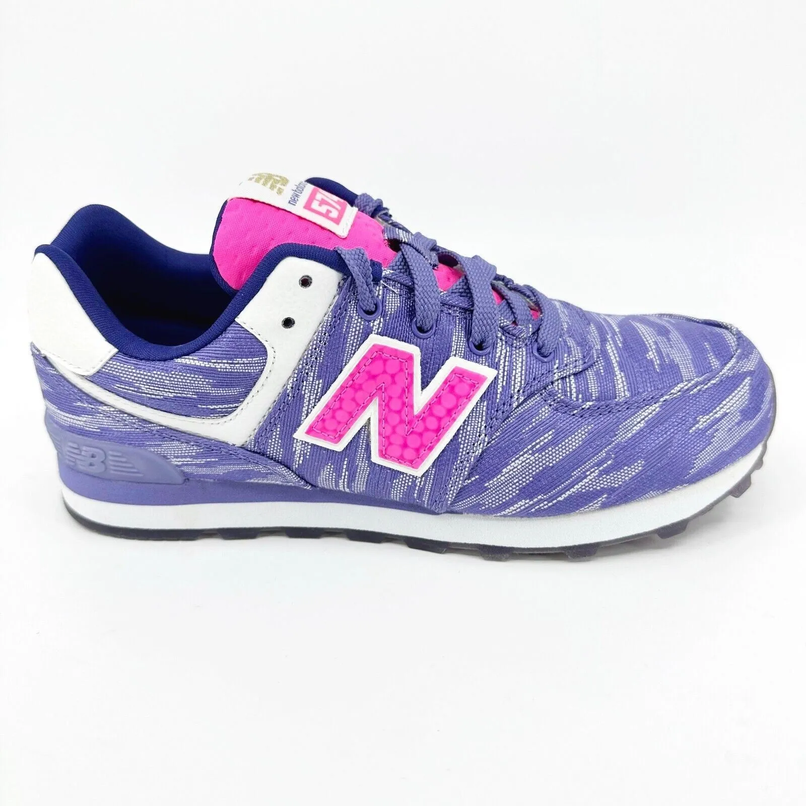 New Balance 574 Classics Purple White Casual Kids Running Sneakers KL574SQP