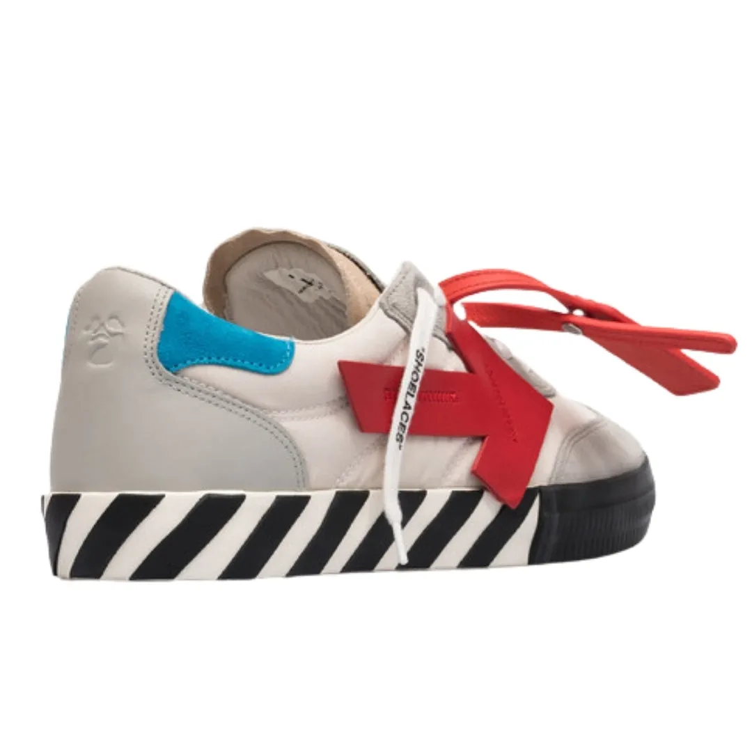 Off-White New Low Vulcanized Suede Grey Sneakers