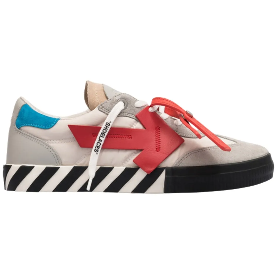 Off-White New Low Vulcanized Suede Grey Sneakers