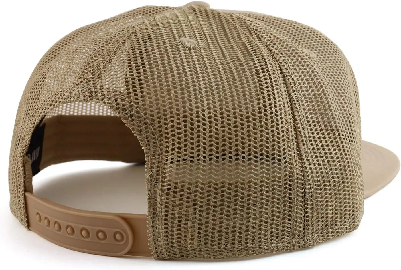Oversize XXL Blank Flatbill Mesh Snapback Cap