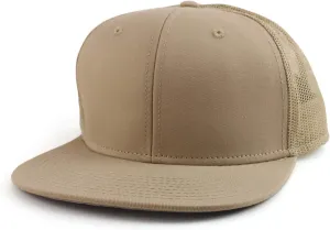 Oversize XXL Blank Flatbill Mesh Snapback Cap