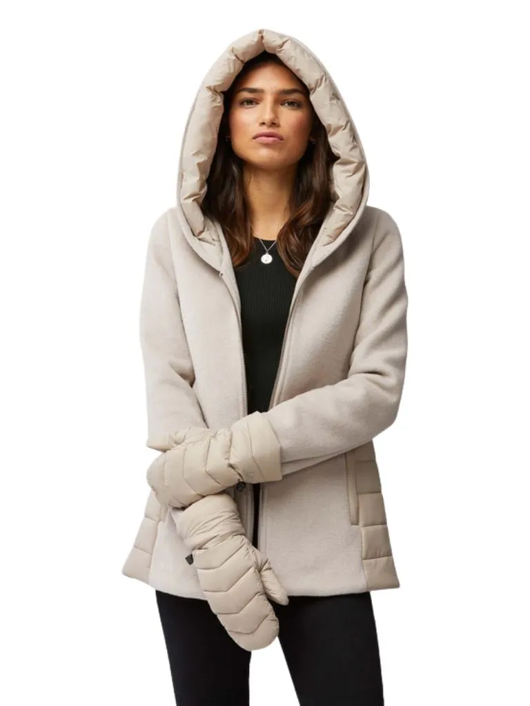 Soia & Kyo Julia Sustainable Quilted Puffer Mittens-Fawn