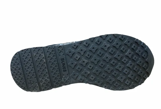 SUN68 scarpa sneakers da donna Kate Paillettes Z31221 4711 grigio scuro nero