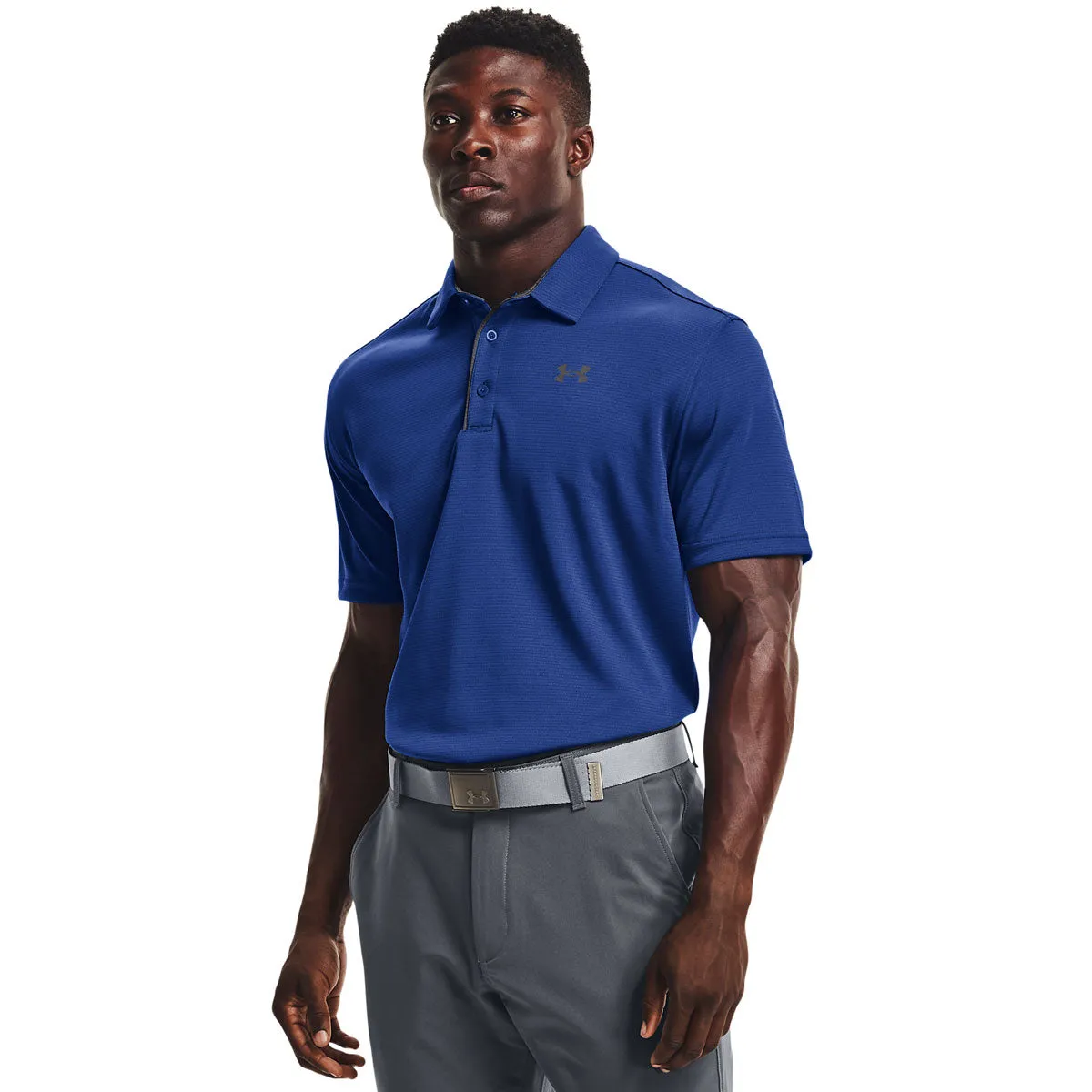 Under Armour Tech Polo Top - Mens - Tech Blue/Pitch Grey