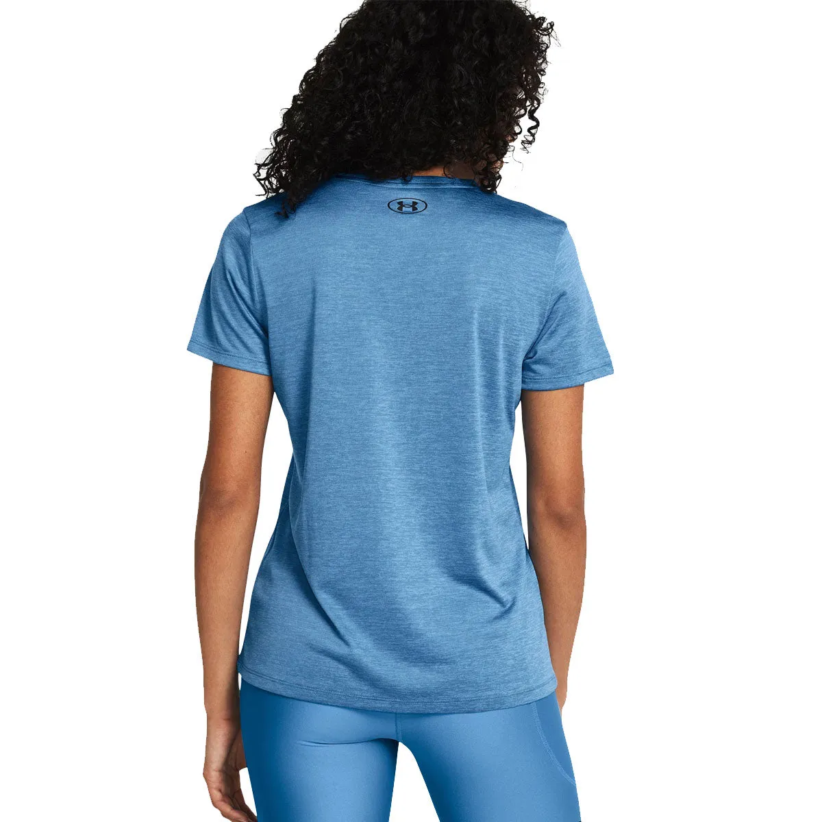 Under Armour Tech V-Neck Twist Training Tee - Womens - Viral Blue/Black