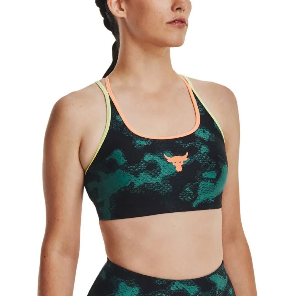 Under Armour Womens Project Rock Printed Crossback Sports Bra