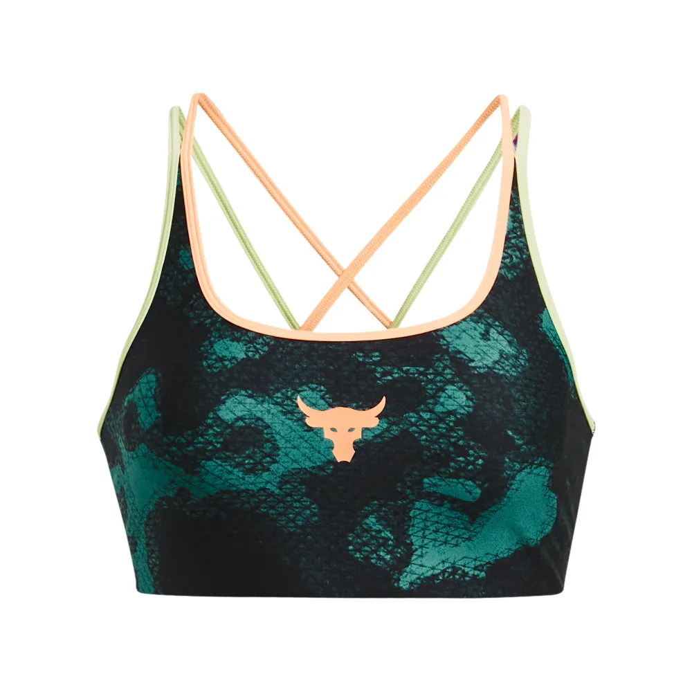 Under Armour Womens Project Rock Printed Crossback Sports Bra