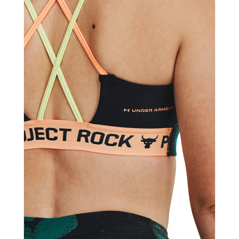 Under Armour Womens Project Rock Printed Crossback Sports Bra
