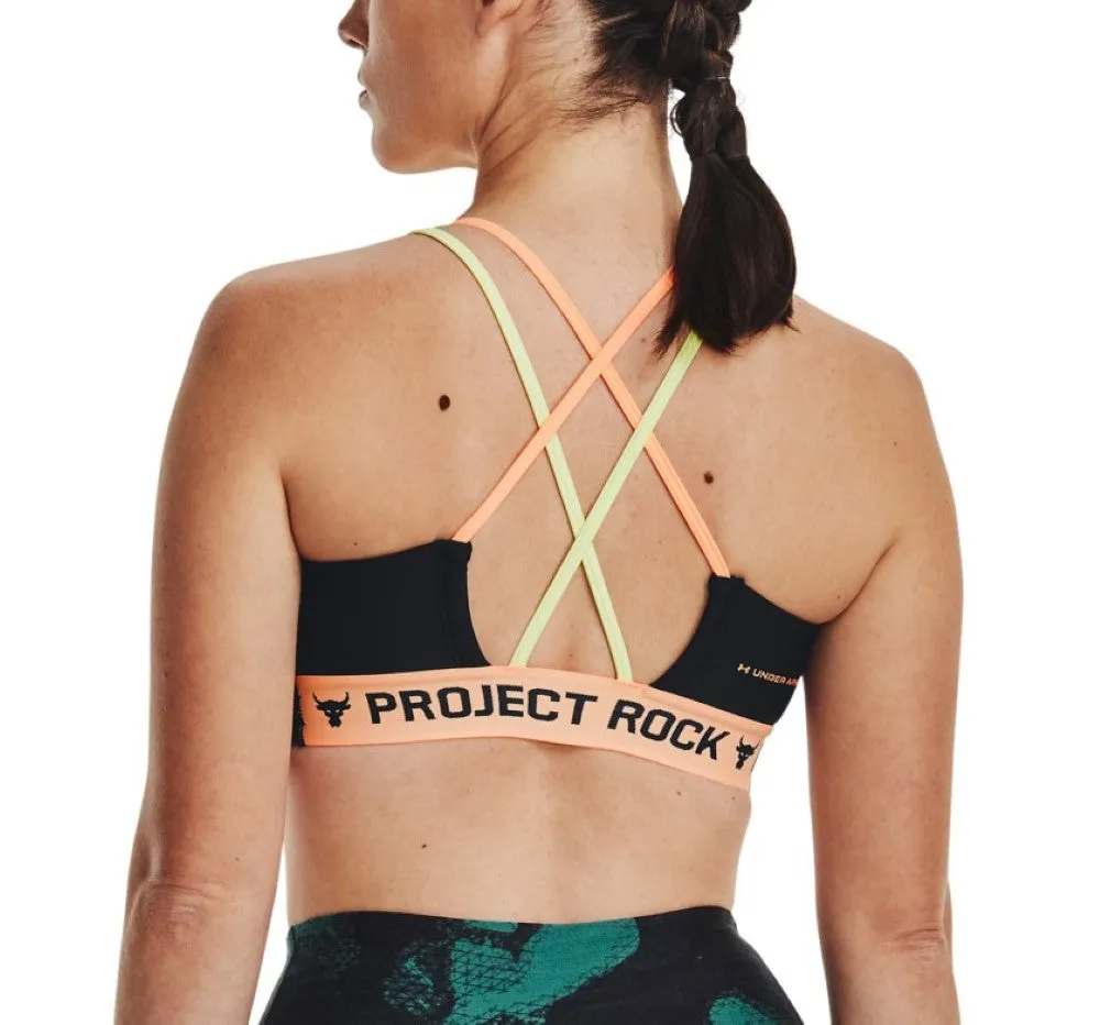 Under Armour Womens Project Rock Printed Crossback Sports Bra