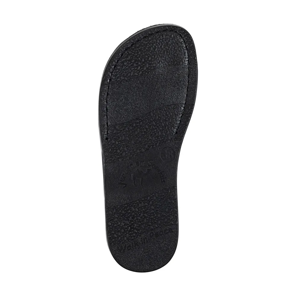 Zohar - Leather Toe Ring Sandal | Blue